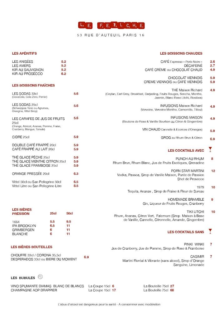 Le Fétiche - Menu Image 2